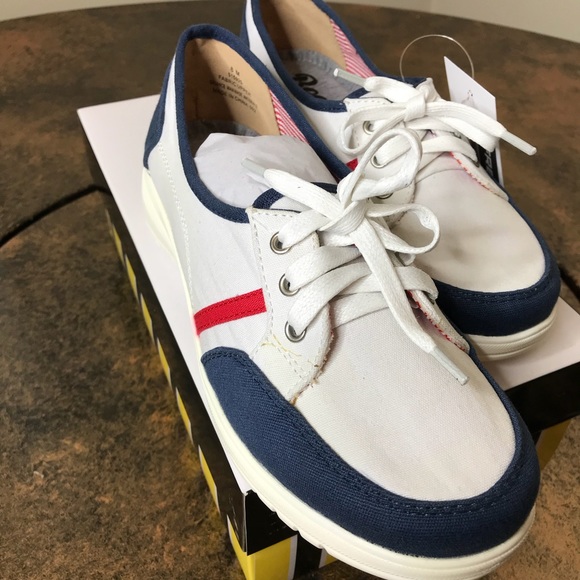 Shoes Brand New Red White Blue Lace Up Shoes Poshmark